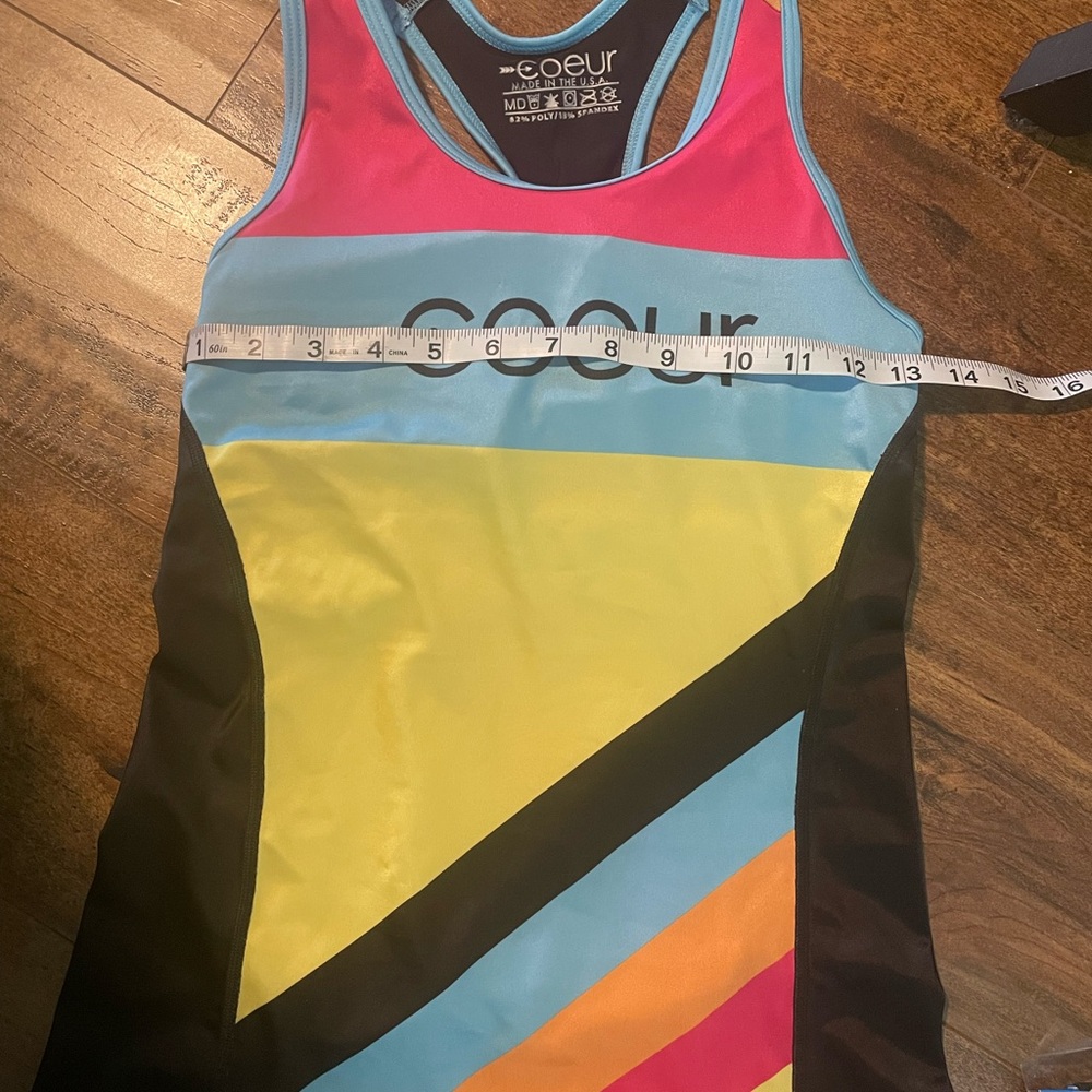 Coeur Sports Triathlon Tank with Shelf Bra - Picture 2 of 5